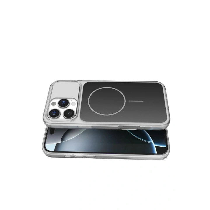 Mey İthalat®   iPhone 16 Pro Max Bruma Magsafe Kapak - Siyah