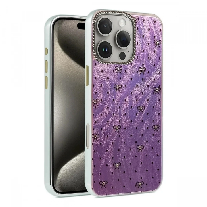 Mey İthalat®  iPhone 16 Pro Max Kılıf Blade Aynalı Desenli Kapak - Desen 2