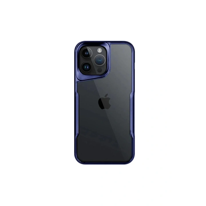 Mey İthalat®  iPhone 16 Pro Max Kılıf Boyi Silikon Kapak - Lacivert