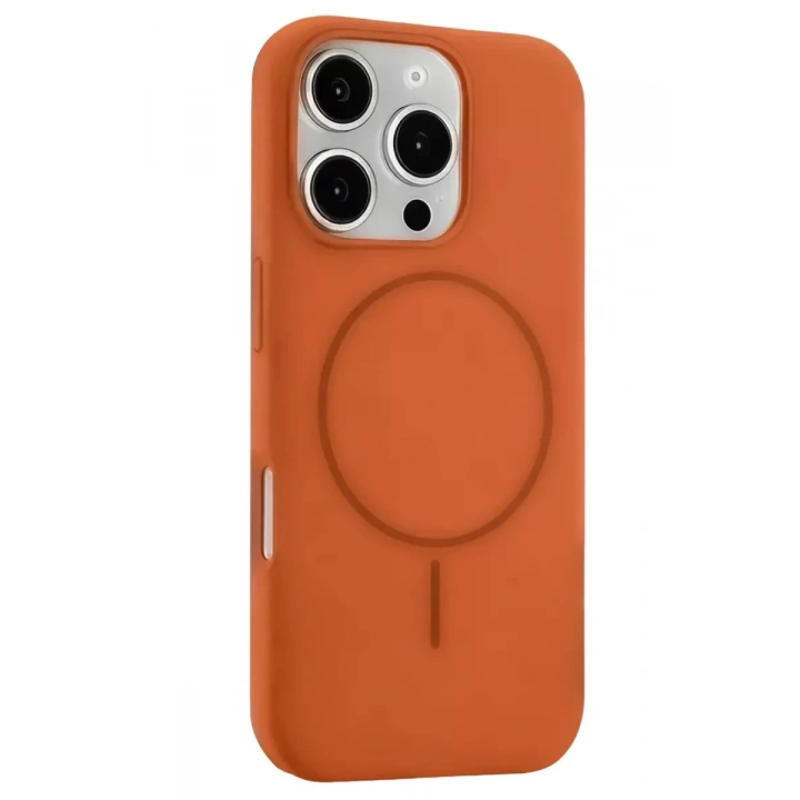 Mey İthalat®   iPhone 16 Pro Max Kılıf Jully Magsafe Kapak - Turuncu