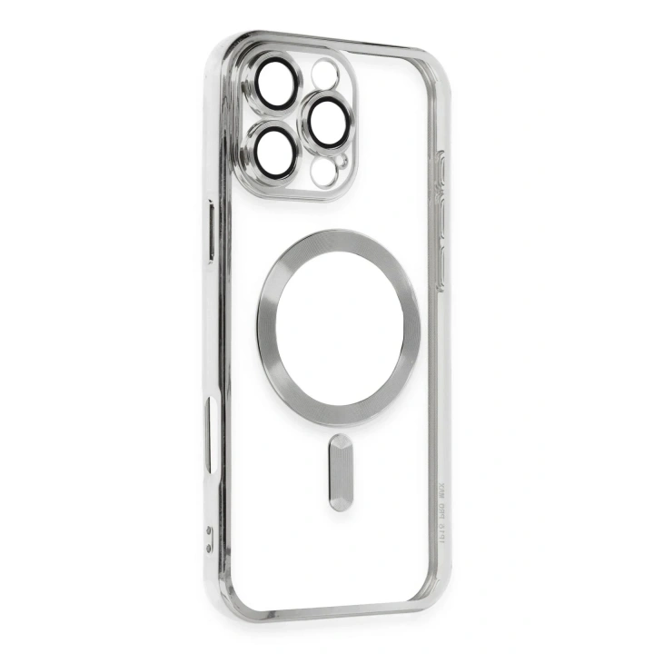 Mey İthalat®  iPhone 16 Pro Max Kılıf Kross Magneticsafe Kapak - Gümüş