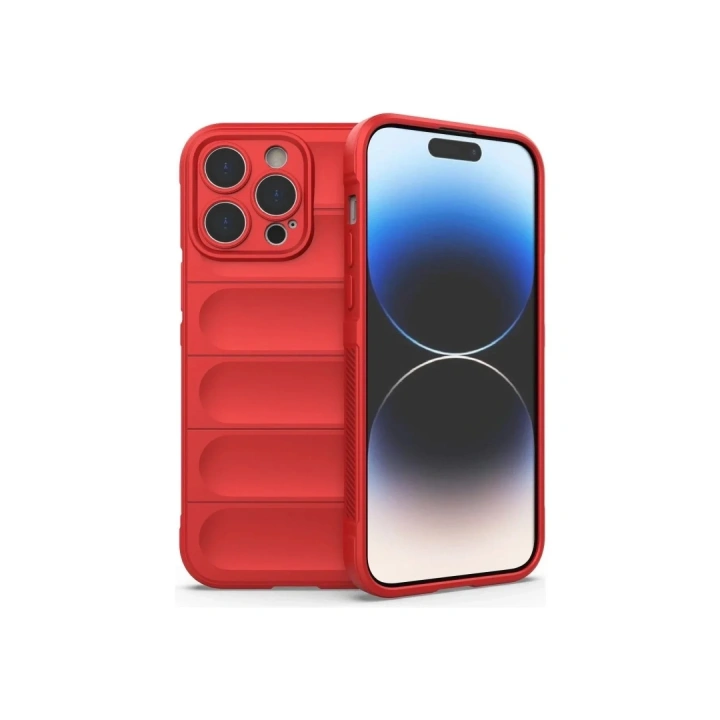 Mey İthalat®  iPhone 16 Pro Max Kılıf Optimum Silikon - Kırmızı