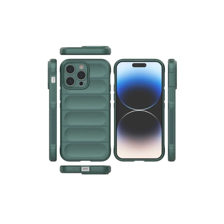 Mey İthalat®  iPhone 16 Pro Max Kılıf Optimum Silikon - Koyu Yeşil