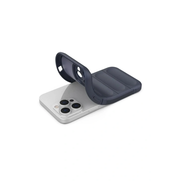 Mey İthalat®  iPhone 16 Pro Max Kılıf Optimum Silikon - Lacivert