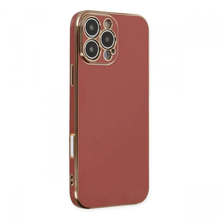 Mey İthalat®  iPhone 16 Pro Max Kılıf Volet Silikon - Kırmızı