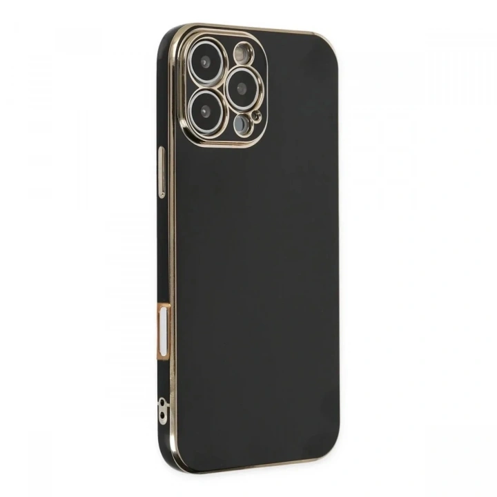 Mey İthalat®  iPhone 16 Pro Max Kılıf Volet Silikon - Siyah