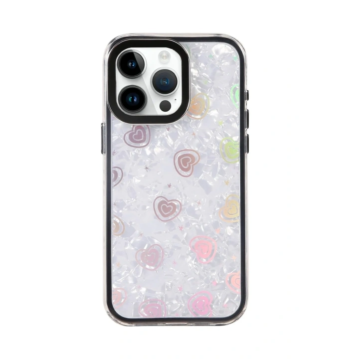 Mey İthalat®   iPhone 16 Pro Max Lumi Desenli Kapak - Siyah