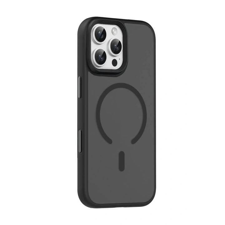 Mey İthalat®   iPhone 16 Pro Max Megane Magsafe Kapak - Siyah