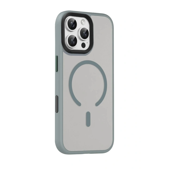 Mey İthalat®   iPhone 16 Pro Max Megane Magsafe Kapak - Titan Gri
