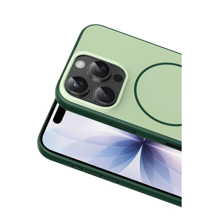 Mey İthalat®   iPhone 16 Pro Max Neva Magsafe Kapak - Koyu Yeşil