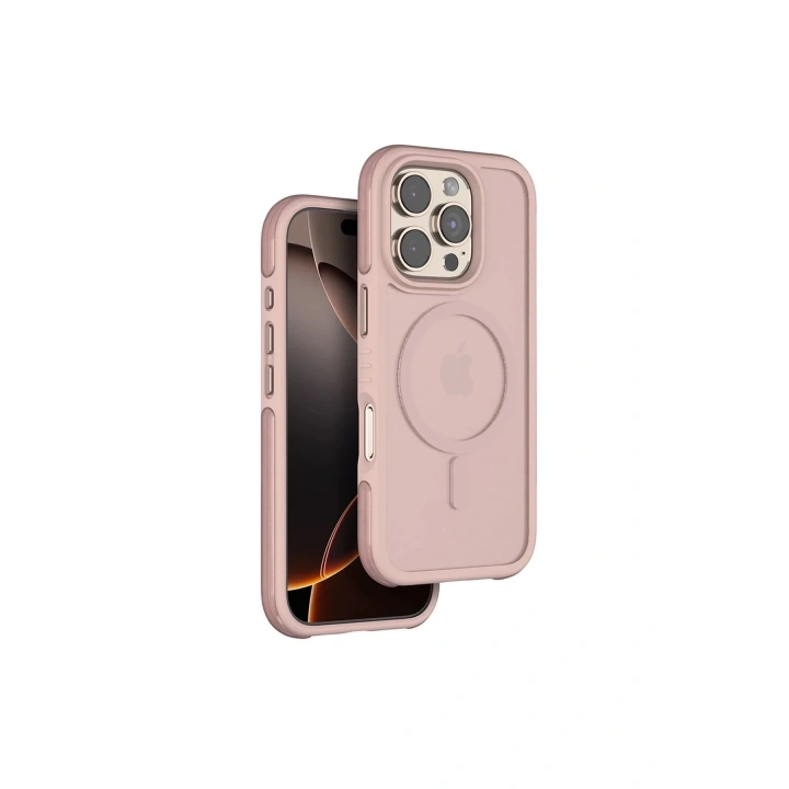 Mey İthalat®  iPhone 16 Pro Max Orbit Magsafe Kapak - Rose Gold