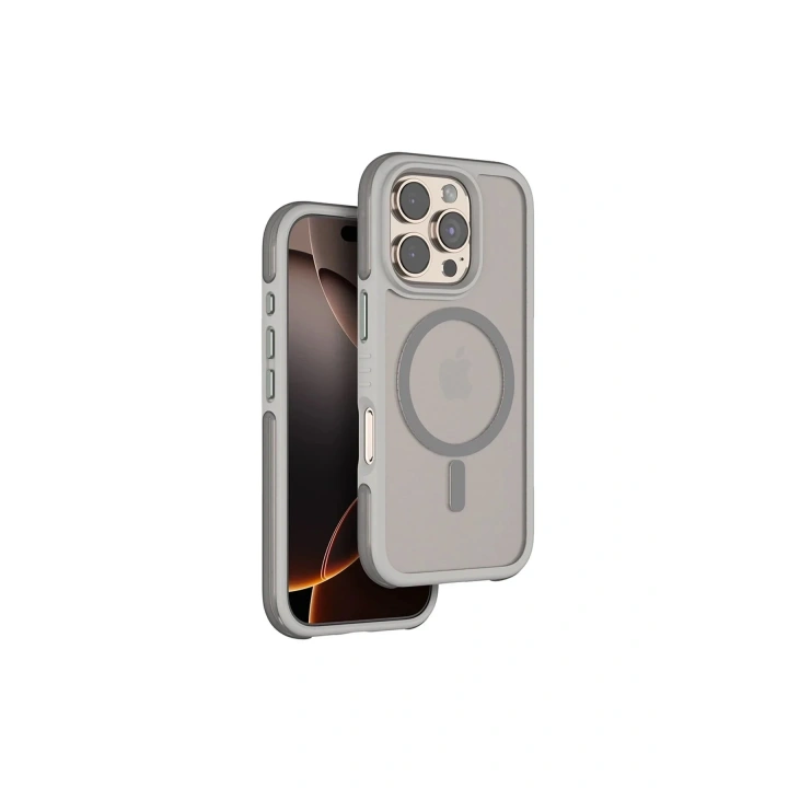 Mey İthalat®  iPhone 16 Pro Max Orbit Magsafe Kapak - Titan Gri