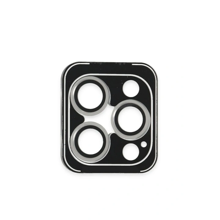 Mey İthalat®  iPhone 16 Pro Max PVD Metal Kamera Lens - Gümüş