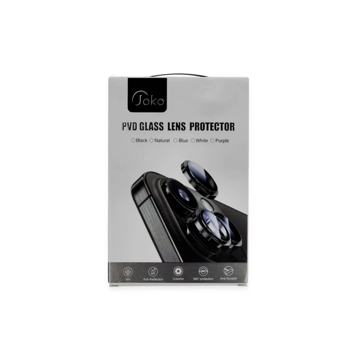 Mey İthalat®  iPhone 16 Pro Max PVD Metal Kamera Lens - Siyah