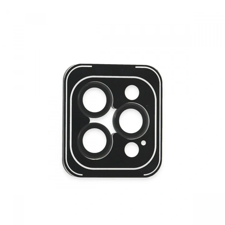 Mey İthalat®  iPhone 16 Pro Max PVD Metal Kamera Lens - Siyah