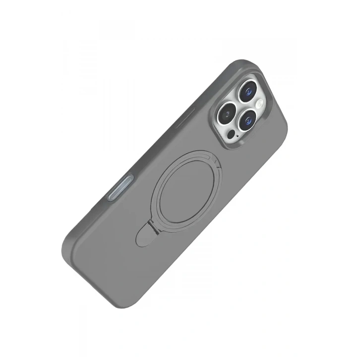 Mey İthalat®   iPhone 16 Pro Max Regal Magsafe Standlı Kapak - Titan Gri
