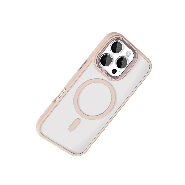Mey İthalat®   iPhone 16 Pro Max Terea Magsafe Kapak - Pembe