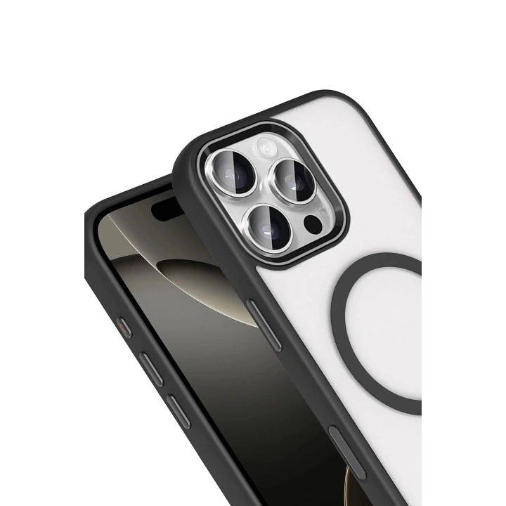 Mey İthalat®   iPhone 16 Pro Max Terea Magsafe Kapak - Siyah
