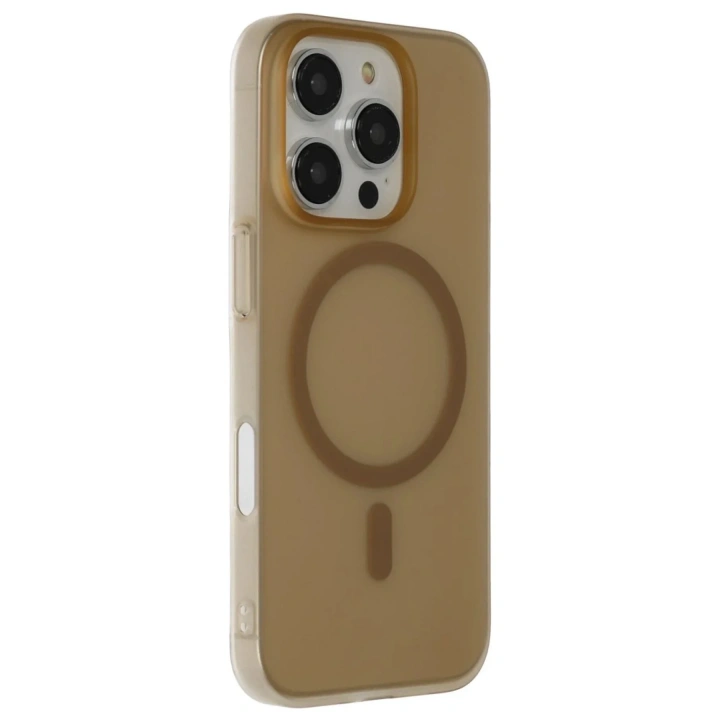 Mey İthalat®  iPhone 16 Pro Max Tuna PC Slim Magsafe Kapak - Çöl Titanyum