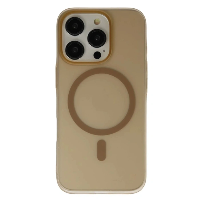 Mey İthalat®  iPhone 16 Pro Max Tuna PC Slim Magsafe Kapak - Çöl Titanyum