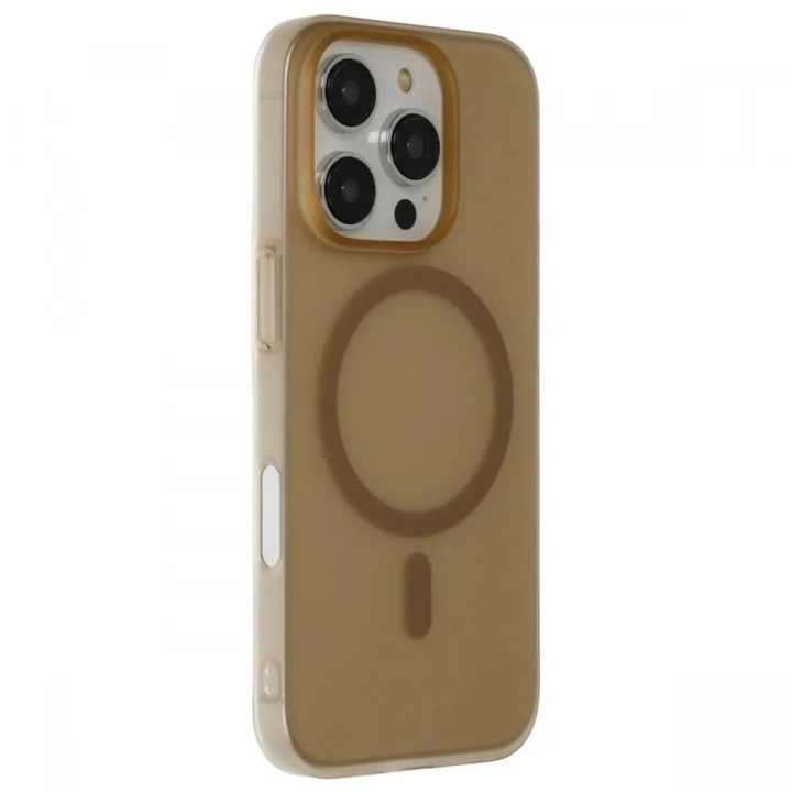 Mey İthalat®  iPhone 16 Pro Max Tuna PC Slim Magsafe Kapak - Çöl Titanyum
