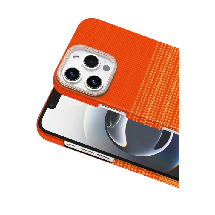 Mey İthalat®   iPhone 16 Pro Max Vega Magsafe Kapak - Turuncu