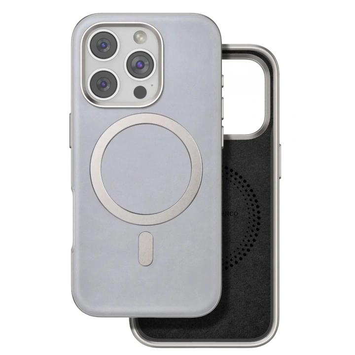 Mey İthalat®  iPhone 16 Pro Puskas Magsafe Kapak - Titan Gri