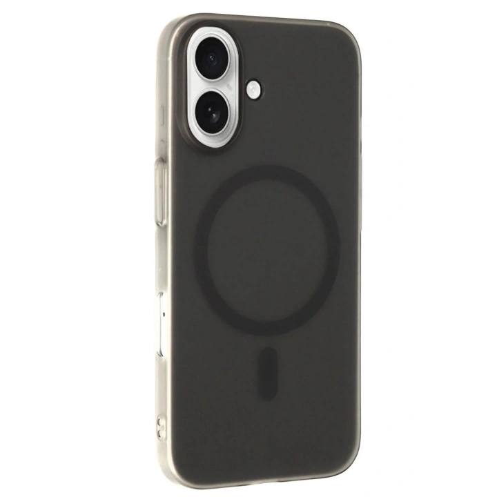 Mey İthalat®  iPhone 16 Tuna PC Slim Magsafe Kapak - Siyah