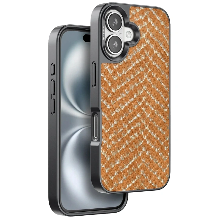 Mey İthalat®  iPhone 16 Viper Kapak - Kahverengi