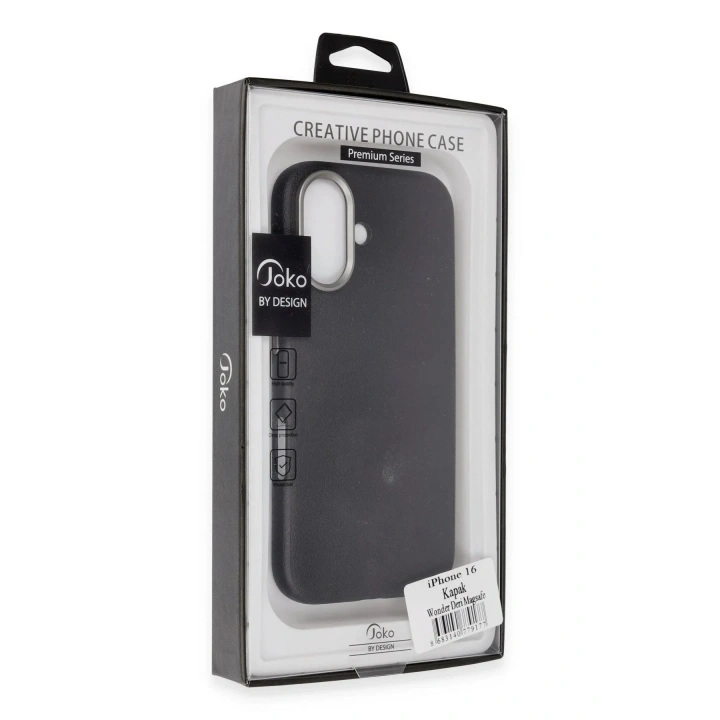 Mey İthalat®  iPhone 16 Wonder Deri Magsafe Kapak - Kahverengi