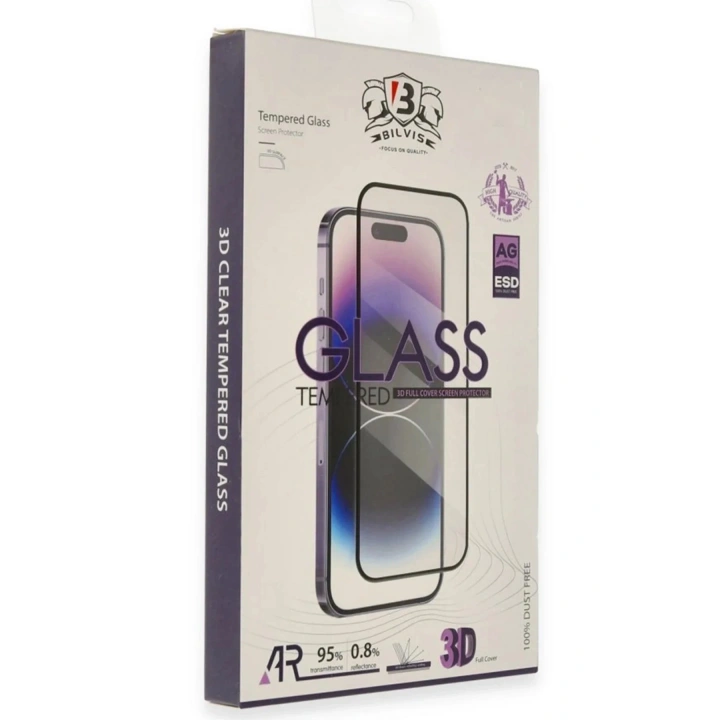 Mey İthalat®  iPhone 16E Bilvis 3D Cam Ekran Koruyucu