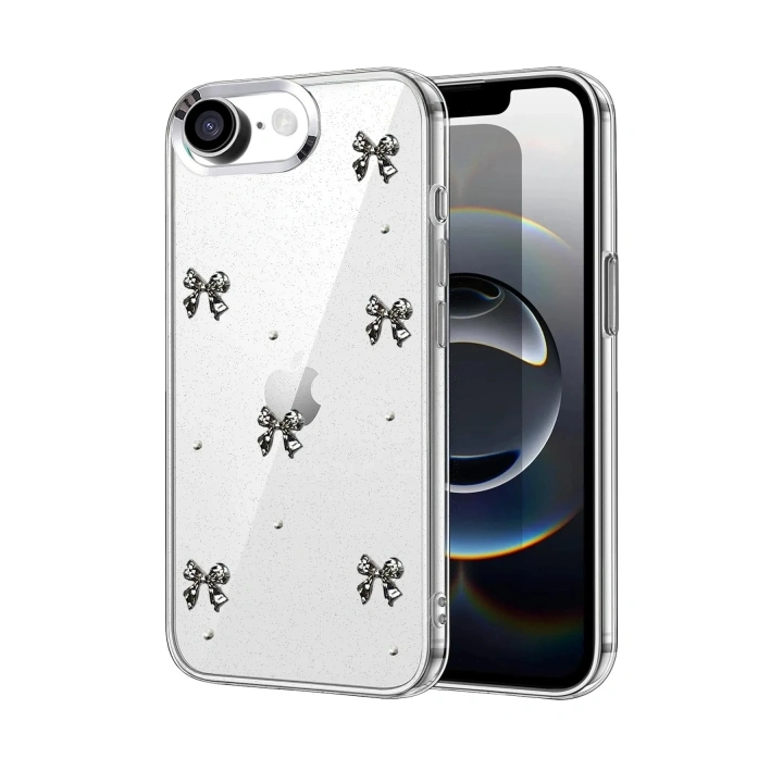 Mey İthalat®   iPhone 16E Fiyonk Desenli Kapak - Desen 5