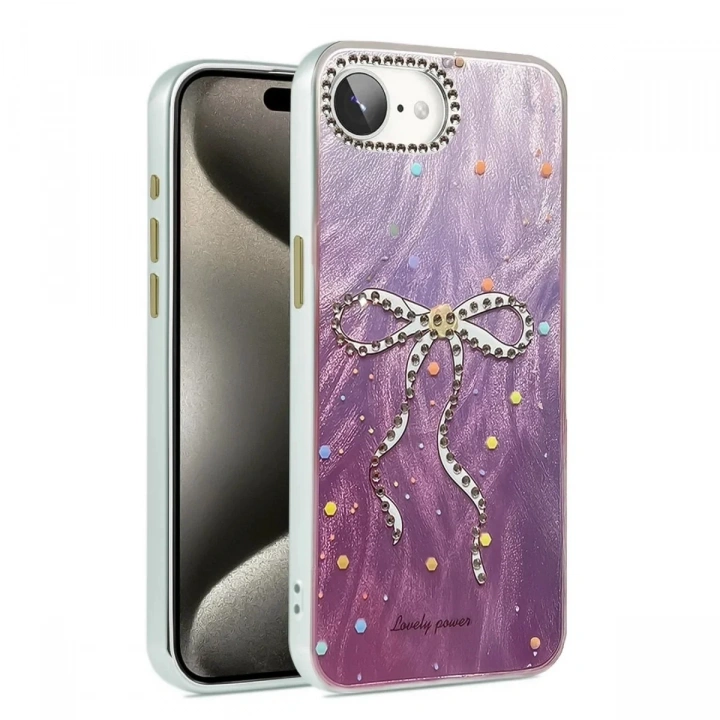 Mey İthalat®  iPhone 16E Kılıf Blade Aynalı Desenli Kapak - Desen 1