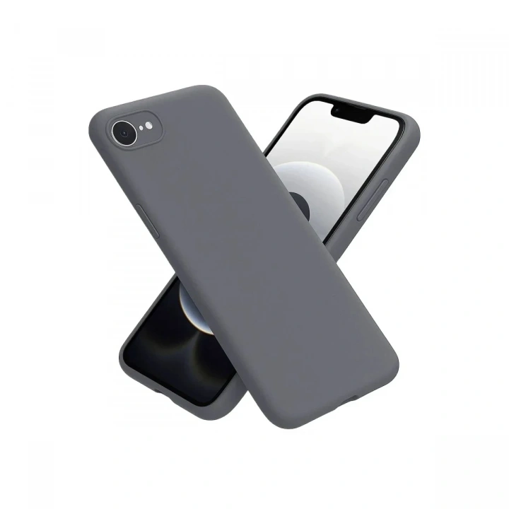 Mey İthalat®  iPhone 16E Kılıf First Silikon - Gri