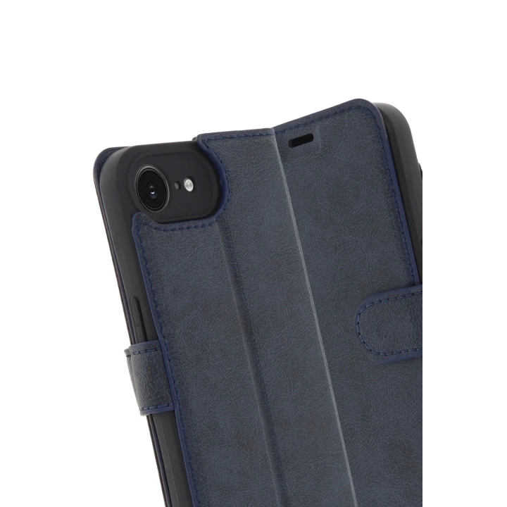 Mey İthalat®  iPhone 16E Kılıf Trend S Plus Kapaklı Kılıf - Lacivert