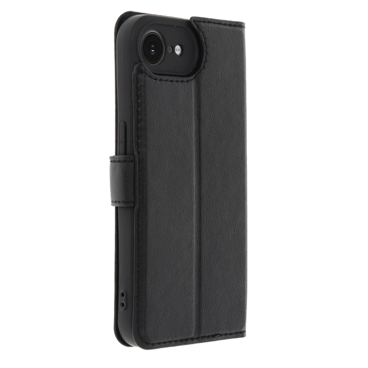 Mey İthalat®  iPhone 16E Kılıf Trend S Plus Kapaklı Kılıf - Siyah