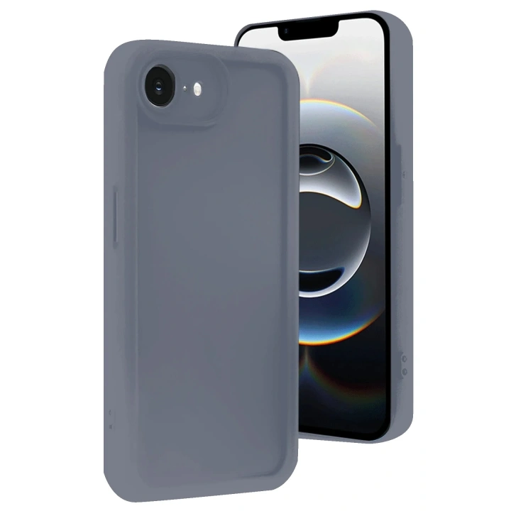 Mey İthalat®  iPhone 16E Kılıf Viera Silikon - Gri