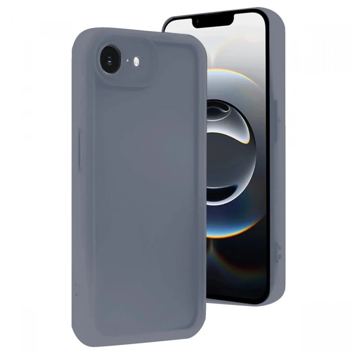 Mey İthalat®  iPhone 16E Kılıf Viera Silikon - Gri