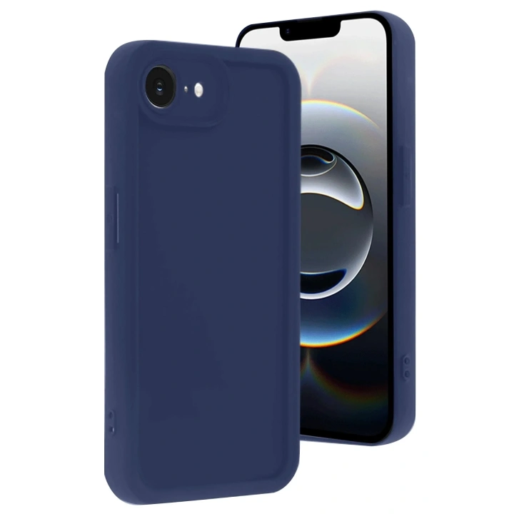Mey İthalat®  iPhone 16E Kılıf Viera Silikon - Lacivert