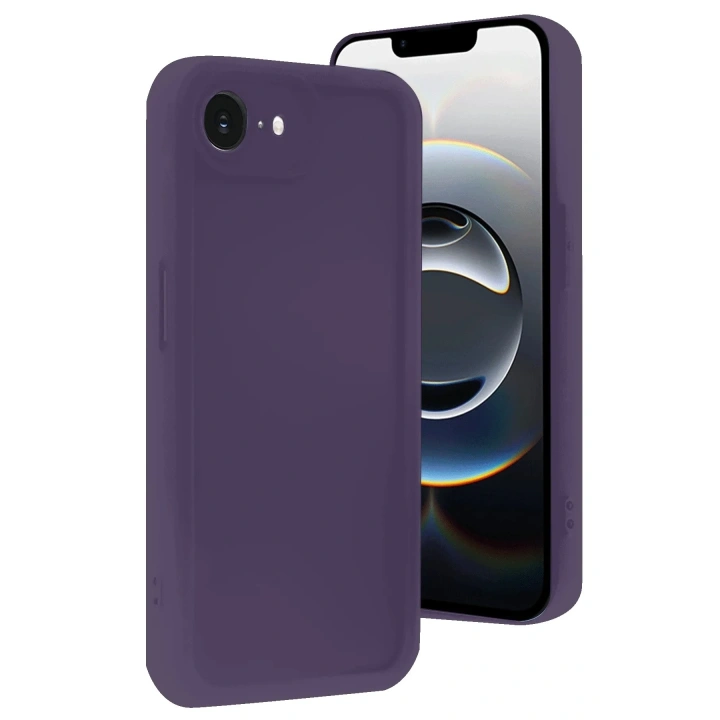 Mey İthalat®  iPhone 16E Kılıf Viera Silikon - Mor