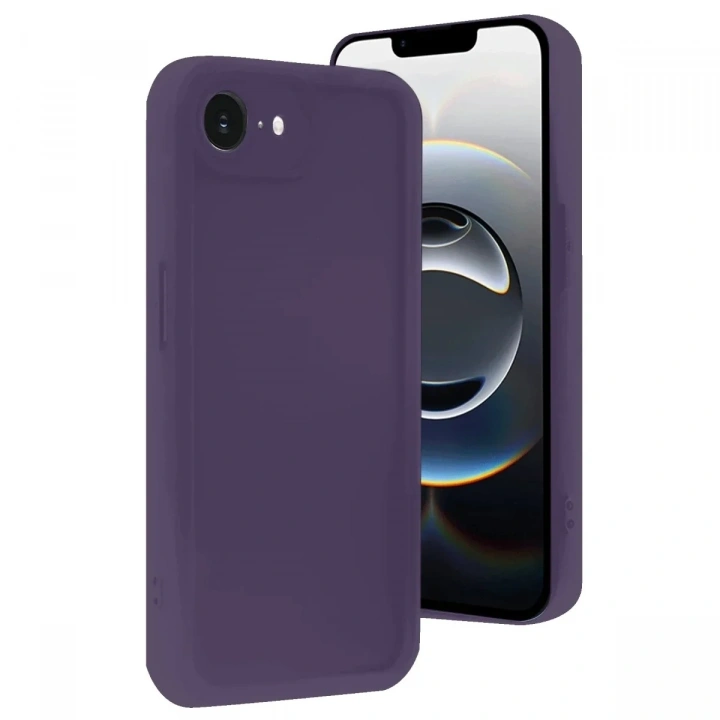 Mey İthalat®  iPhone 16E Kılıf Viera Silikon - Mor
