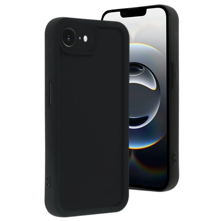 Mey İthalat®  iPhone 16E Kılıf Viera Silikon - Siyah