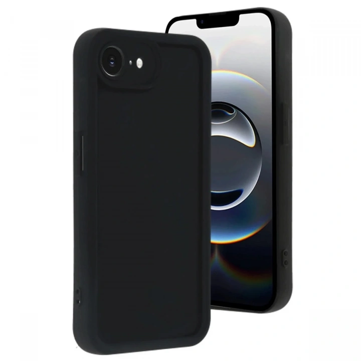 Mey İthalat®  iPhone 16E Kılıf Viera Silikon - Siyah