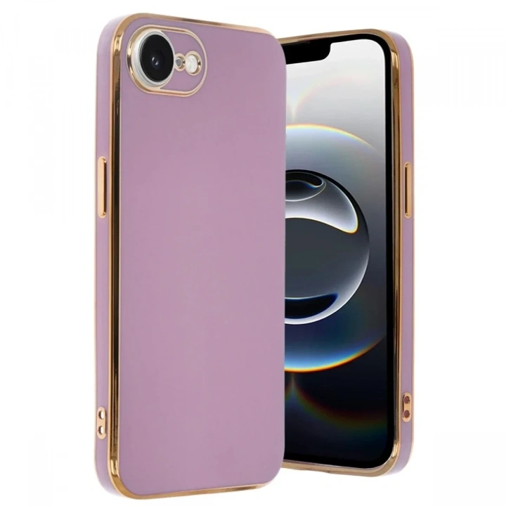Mey İthalat®  iPhone 16E Kılıf Volet Silikon - Mor