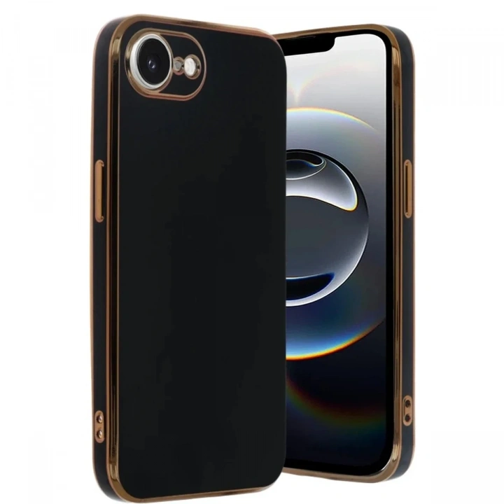 Mey İthalat®  iPhone 16E Kılıf Volet Silikon - Siyah