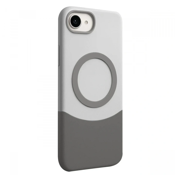 Mey İthalat®   iPhone 16E Velar Magsafe Kapak - Natural Grey