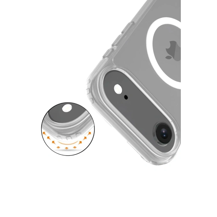Mey İthalat®   iPhone 17 Air Jota Magsafe Kapak - Şeffaf
