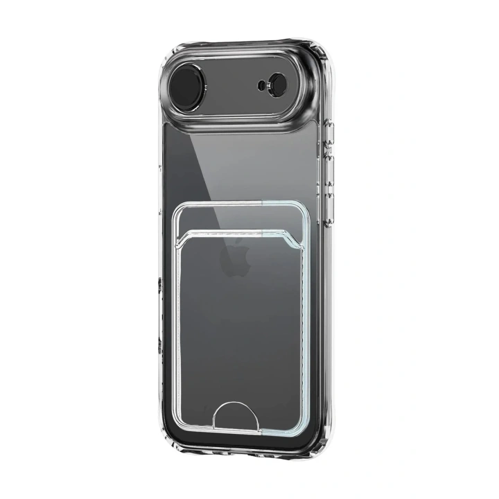 Mey İthalat®   iPhone 17 Air Kart Şeffaf Silikon - Şeffaf