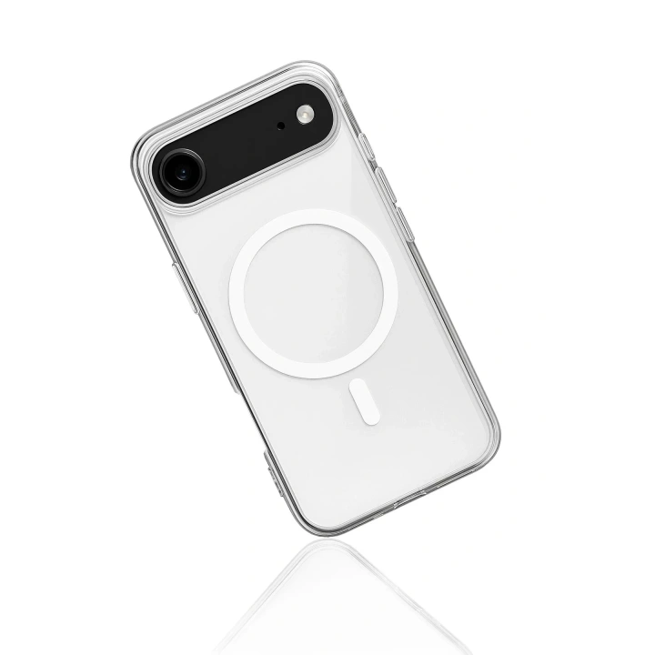 Mey İthalat®  iPhone 17 Air Kılıf Magneticsafe Şeffaf Silikon - Şeffaf