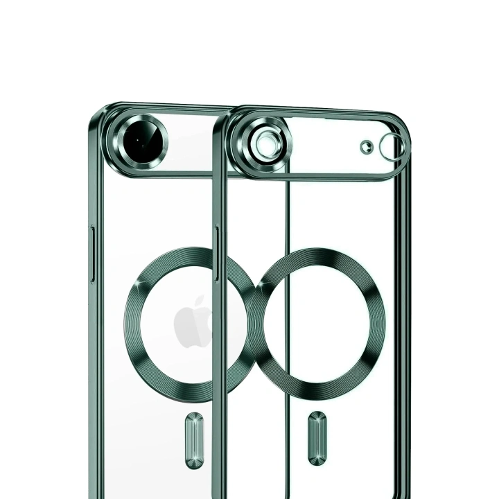 Mey İthalat®   iPhone 17 Air Kross Magneticsafe Kapak - Koyu Yeşil